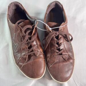 Cloud Footwear Leather Sneakers Womens EU37 / US 6/6.5 Brown Lace Shoes Portugal